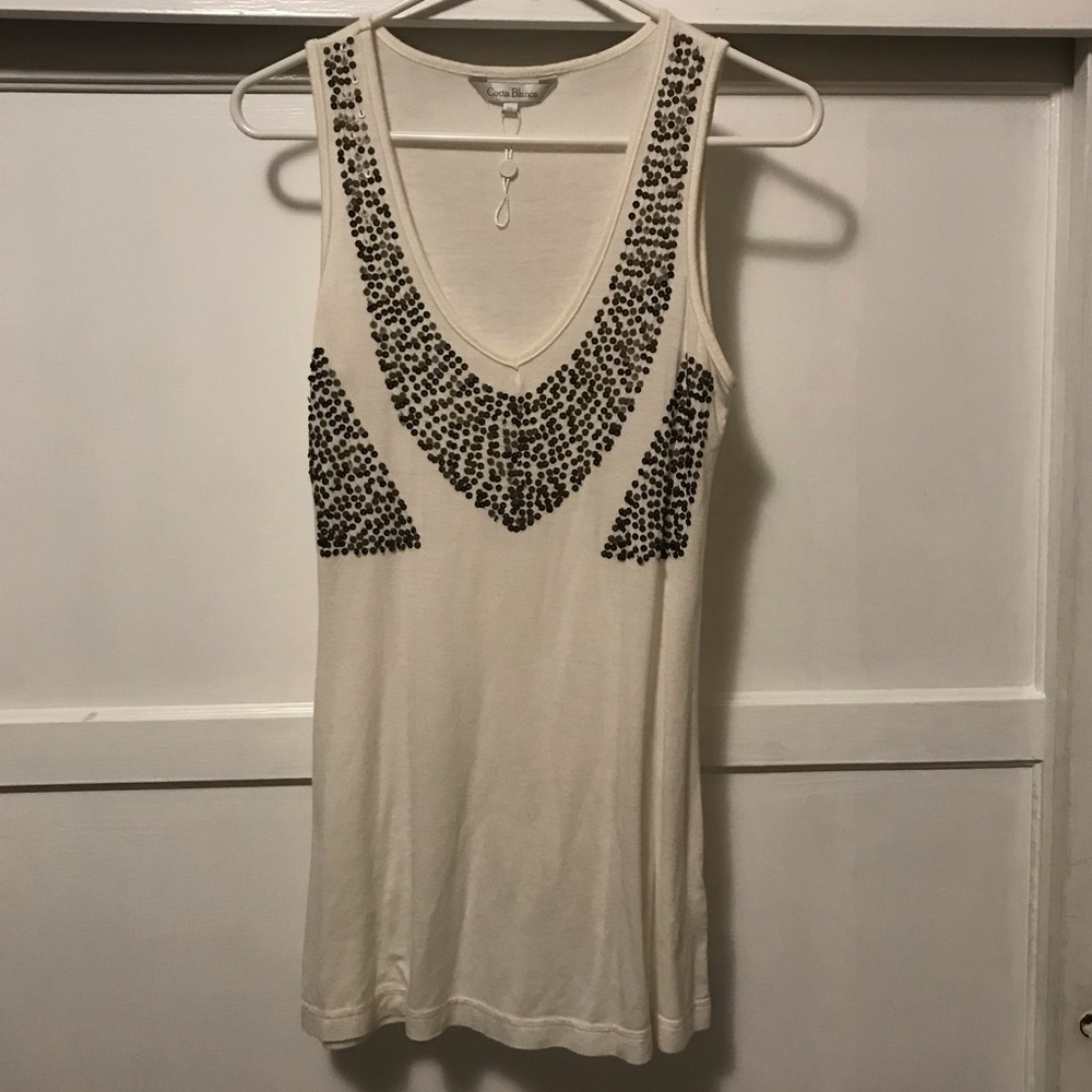 Costa Blanca Tank Top Off White Sequence S/P